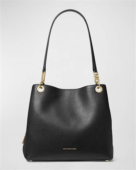 michael kors larissa bag|Michael Kors leather tote.